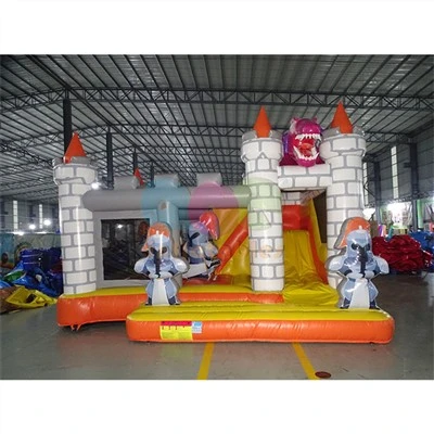 Hiệp sĩ lâu đài Bouncy bơm hơi khủng long