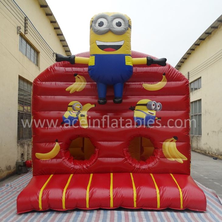 Minion Cartoon Inflatable Obstacle Course